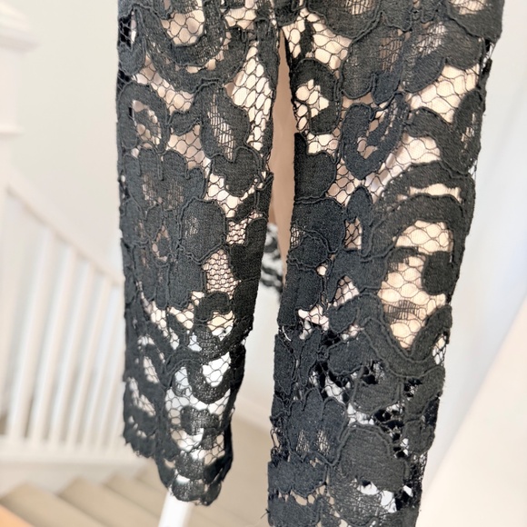 NWT Dollhouse Pencil Black Lace Cream Skirt Small - Picture 4 of 7